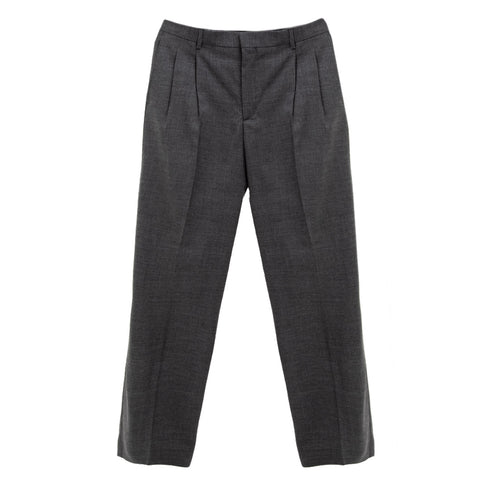 Sunflower Wide Pleated Trouser Antracite 4109 Degli Uberti